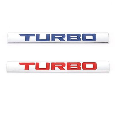 3D kovová samolepka na auto Obtisky odznaku loga Turbo pro logo Turbo
