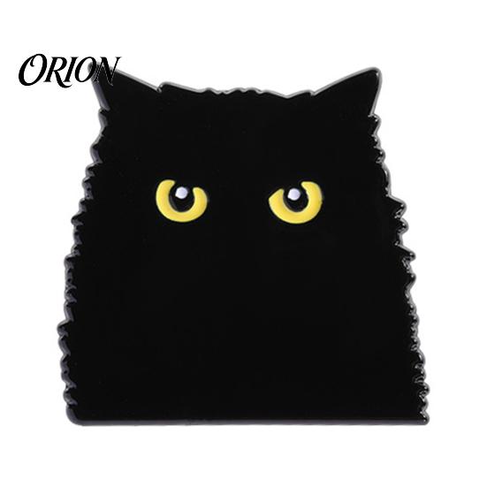 Long-lasting Brooch Black Cat Themed Brooch, Anti-Rust Lightweight Lapel Pin, Cartoon Jewelry Accessories for Clothing Bag Decoration Party
