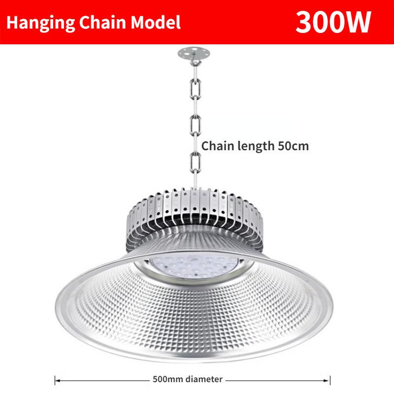 100W/150W/200W/250W/300W Led Finned Industrial Mining Light Energy-saving High Brightness Warehouse Lighting Lamp Factory Waterproof Pendant Lamp