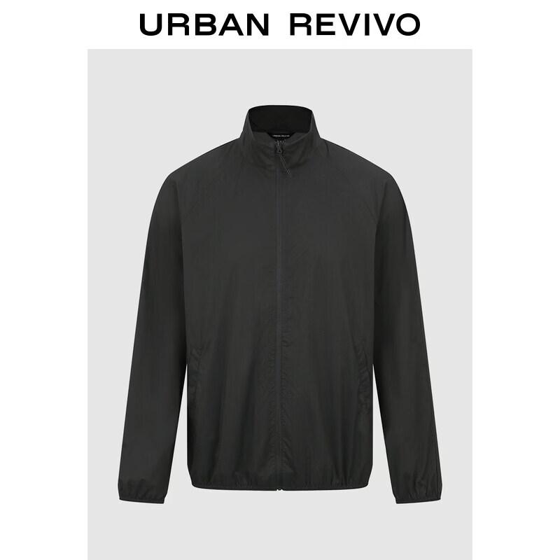 UR2026 Men s Stand Collar Zipper Jacket L