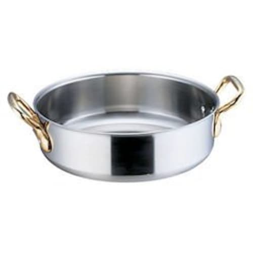 Endo Shoji Super Denji Commercial-Grade Stainless Steel Pot, 27cm, for Induction Cooktops, Made in Japan, AST95027