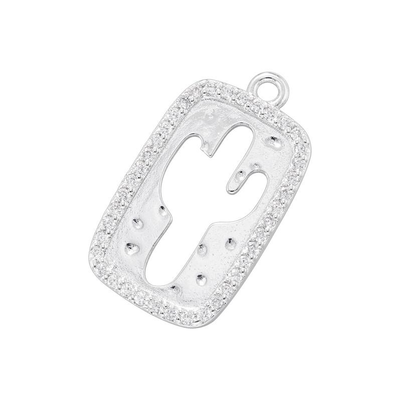 ZHUKOI Western Cowboy Desert Metal Pendant Golden Plated with CZ Stone Jewelry Accessories :VD1757-VD1765