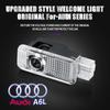 For Audi C6 For Audi A4 A3 8V 8P 8L A6 C5 C6 C7 A5 A7 Q3 Q5 Q7 S3 S4 S6 RS Sline Quattro Car HD Projector Lamp LED Auto Door Welcome Light