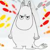 Takasaka International Japan Moomin Glass Salad x Simple Bowl, Bowl, 11.5cm 5.2cm Diameter, KUTSUATO, Clear, MM-G36-006