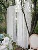 White French Lace Semi Transparent Rod Curtains Suitable For Filtering Light In Living Room Windows, One Piece Set