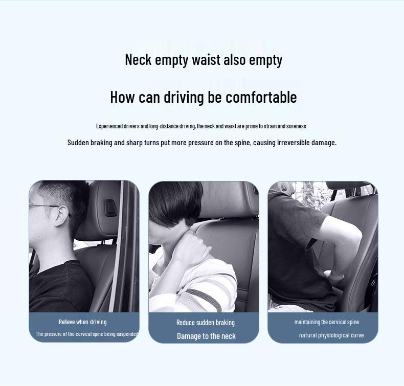 Podpórka lędźwiowa pod oparcie fotela samochodowego - Pianka z pamięcią kształtu, Uniwersalne dopasowanie na wszystkie pory roku