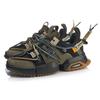 Li Ning Pan Gu Cushioning Slip Resistant Abrasion Resistant Low top Sports Casual Shoes Men's Black Green AGLP075-10