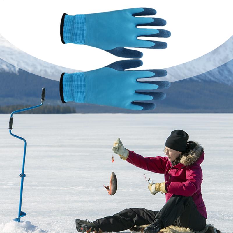 Thermal Lined Winter Work Gloves Waterproof Anti-freeze Low Temperature Fishing Gloves Cold Resistant Safety Gloves