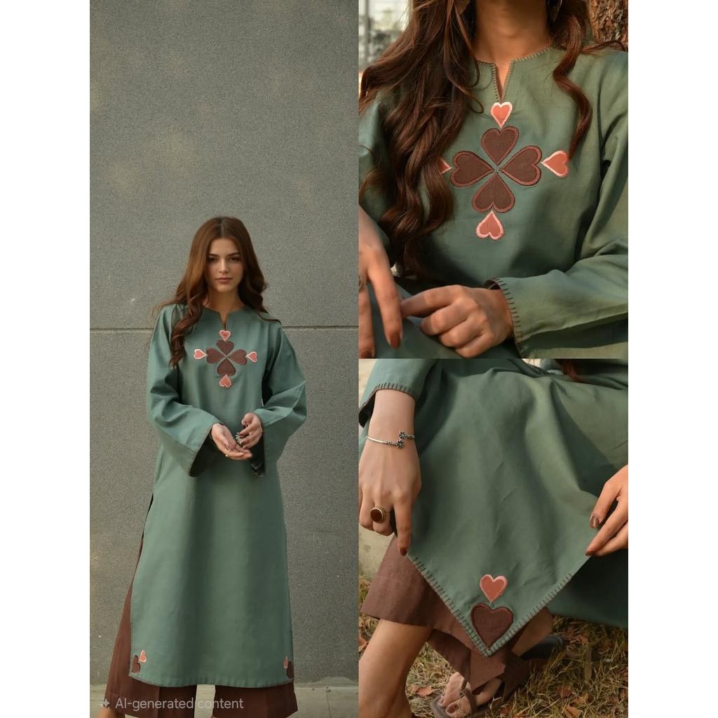 Indyjski Pakistański Styl Salwar Kameez Damski Ubranie na Imprezę Bawełniany Kurti Zestaw Palazzo