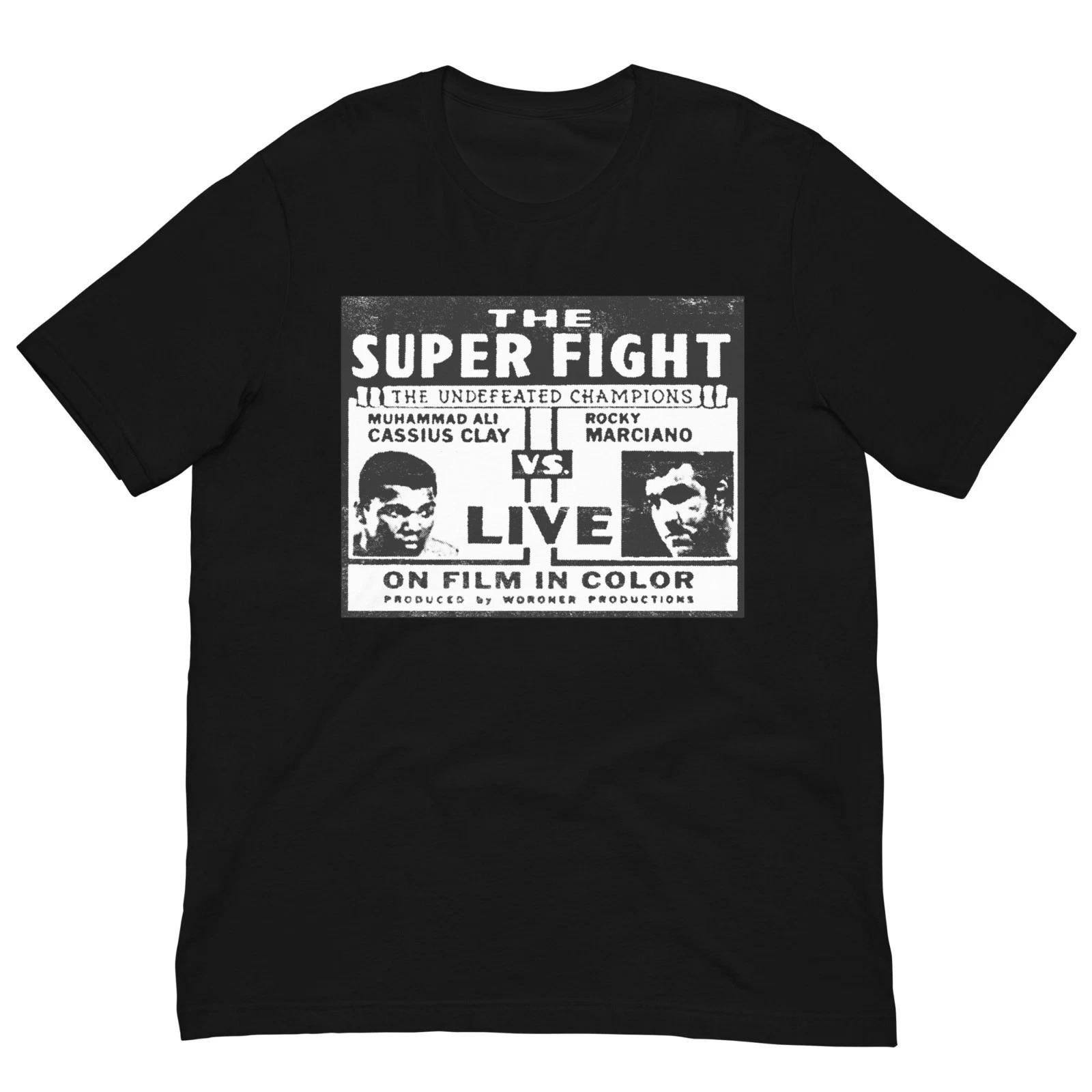 Muhammad Ali vs Rocky Marciano Vintage Retro Boxing Graphic Tee For Men Women 2XL