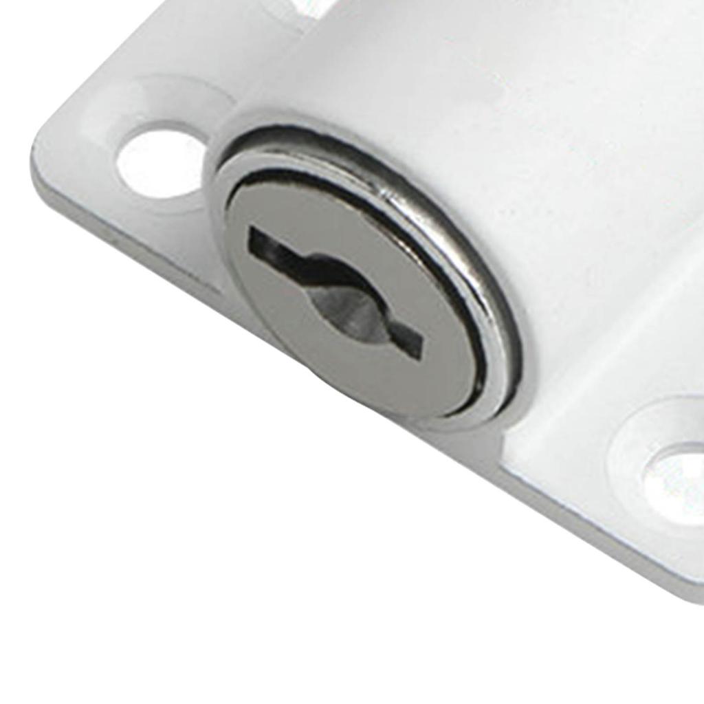Door Security Lock Anti Theft Alloy Paint Surface with Keys Window Bolt for Home Cabinets