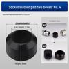 Stainless Steel Corrugated Hose Nut with No-Impact Wave Screw, Seal Ring, Leather Pad, Pressure Relief Valve Interface, and Fastener Gasket