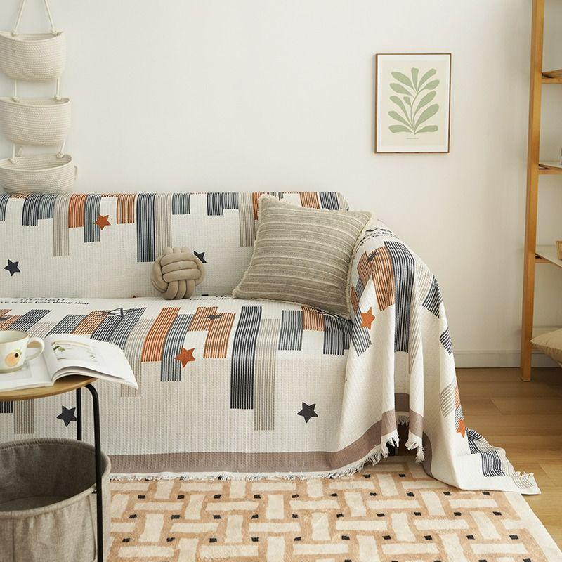 Sofa Cover Towel Nordic Style Non-Slip Sofa Blanket Full Covered Bag Sofa Cushion Cover Cover Four Seasons Universal