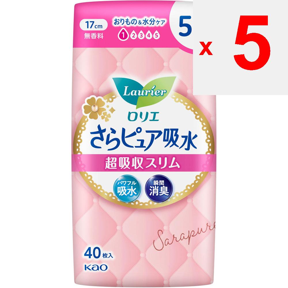 KAO Laurier Sarapure Super Absorbent Slim 5cc 40sheets Sara Pure Light Incontinence Please Replace It As Needed. Sara Pure