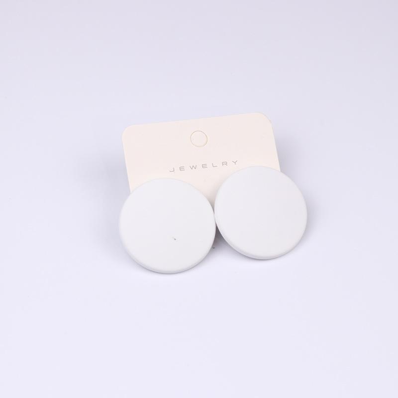 New 20 Color Fashion Acrylic Personality Candy Color Earrings for Women Big Round Colorful Stud Earrings Party Piercing Jewelry