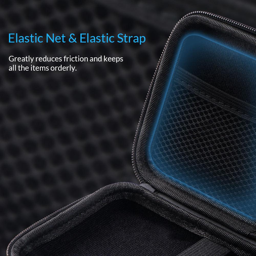 Travel Zipper Bag Mobile Phone Charger Protection Large Bag Portable Disk Data Cable Waterproof Storage Bag