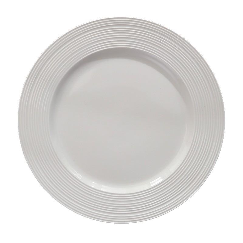 Luxuriöser geprägter Keramikteller für Steak & Pasta