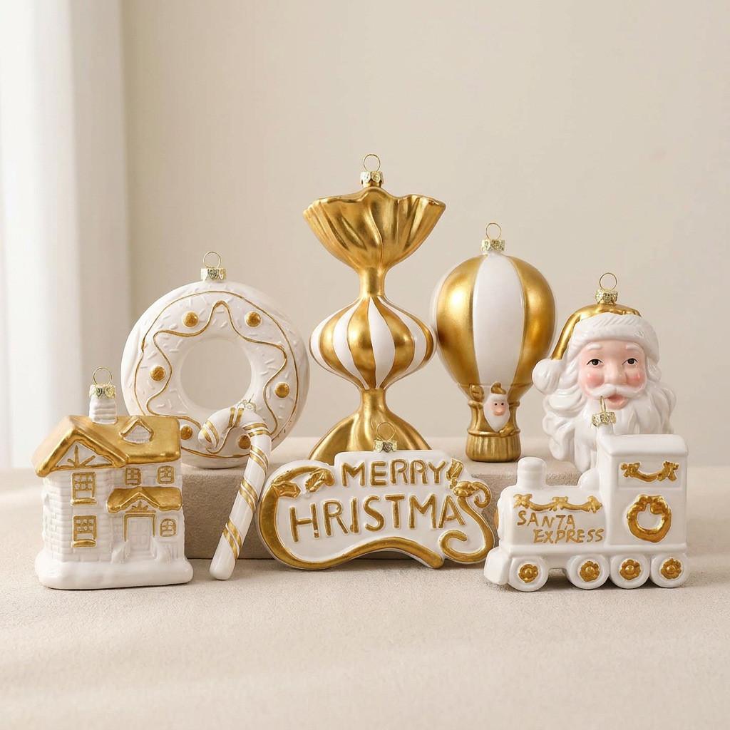 Christmas Tree Ornaments 3d Hanging Decor With Plastic Material For Holiday Celebration