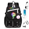 Personalized Printed USB Backpack, Large Capacity Korean Version of Trendy Primary and Secondary School Schoolbag