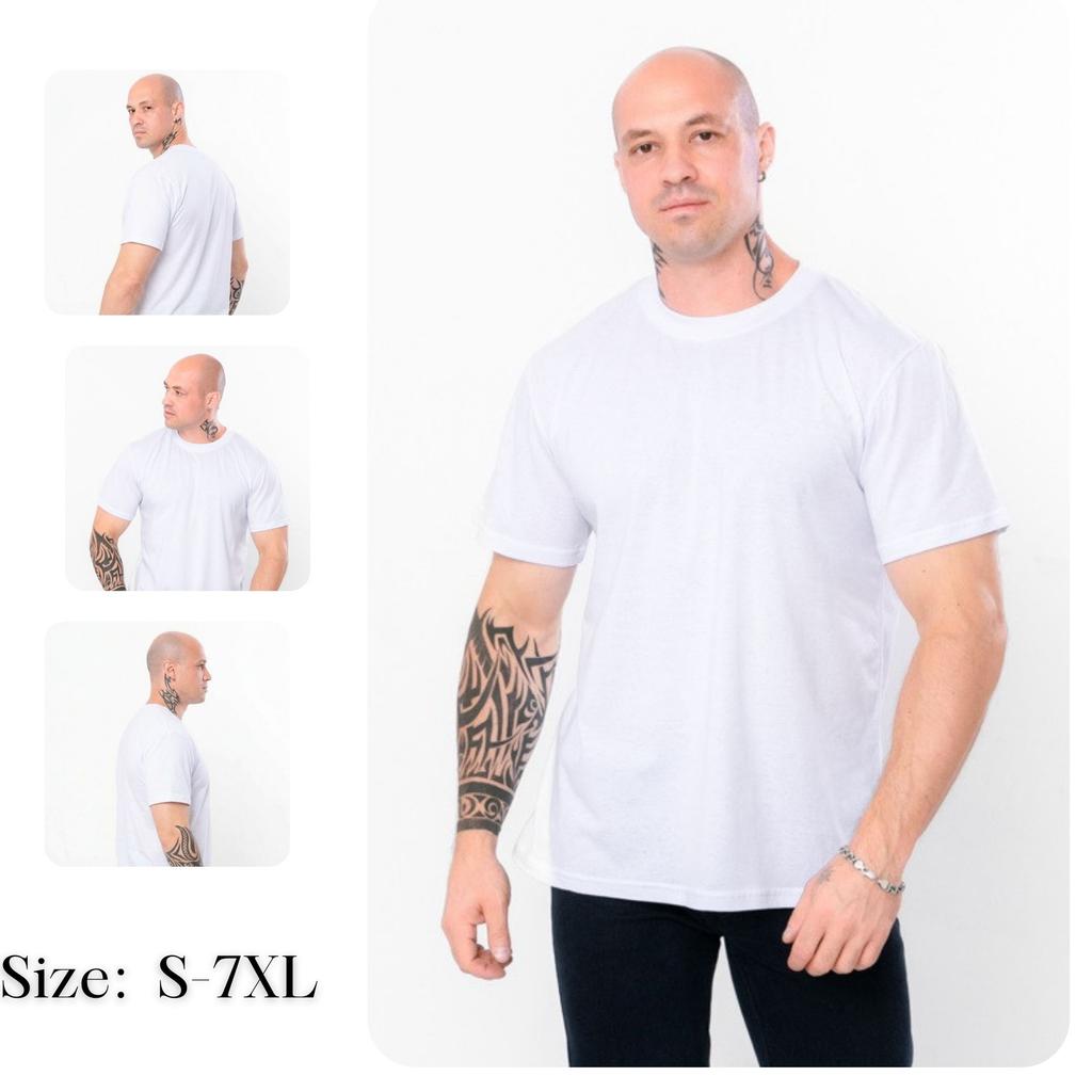 Men's Basic T-Shirt – Comfortable Plus Size, Summer 8012K HC