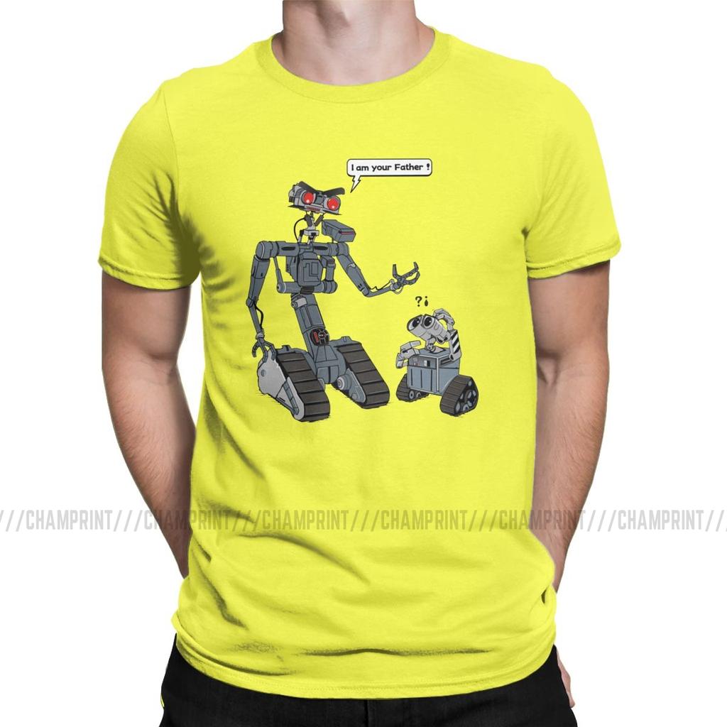 Leisure Related Circuits T Shirts Men T Shirts Short Circuit Johnny 5 80S Retro Robot Movies