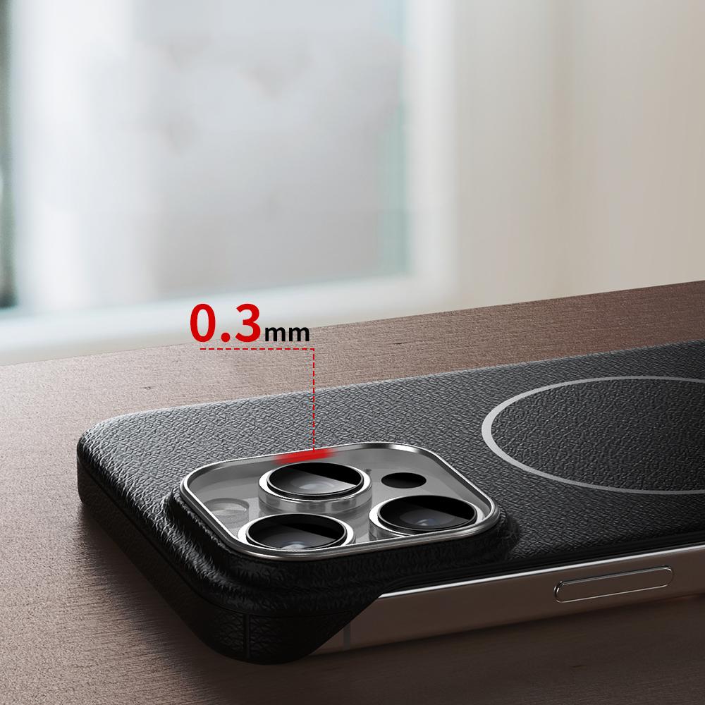 Luksusowa Tekstura Skóry Bezramkowa dla Magsafe Etui Na iPhone 16 15 Pro 14 Pro Max 13 Smukłe Wstrząsoodporne Bezprzewodowe Ładowanie Magnetyczne Etui na Telefon