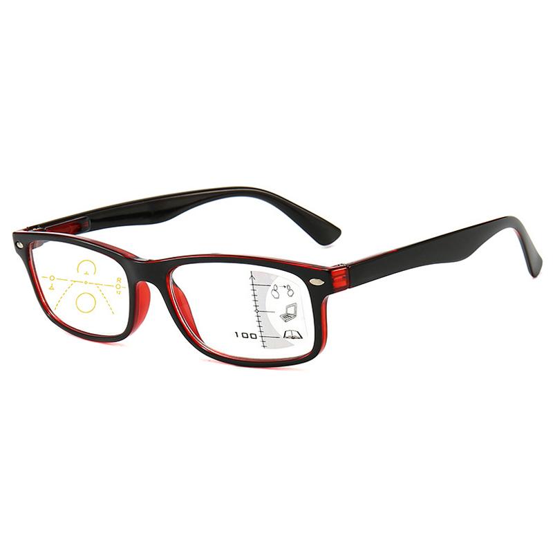 Retro Anti Blue Rays Progressive Multifocal Reading Glasses Men Women Near Far Sight Eyeglasses Computer Goggle Eyewear Gafas