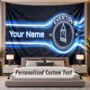 Custom Name Text Tapestry Everton FC Personalized Polyester Wall Tapestry For Bedroom And Room