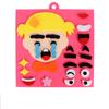 Sticker Facial Emotions Expression Changing Game Felt Human Face Puzzle Facematch Puzle for Kids Education Learning DIY Children 2 3 4 Years