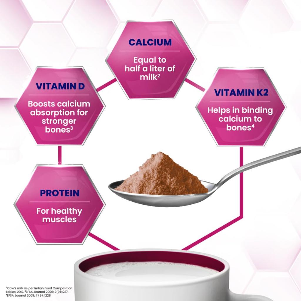 Horlicks Women’s Plus Chocolate Nutritional Drink 400g Jar for Strong Bones and Healthy Living