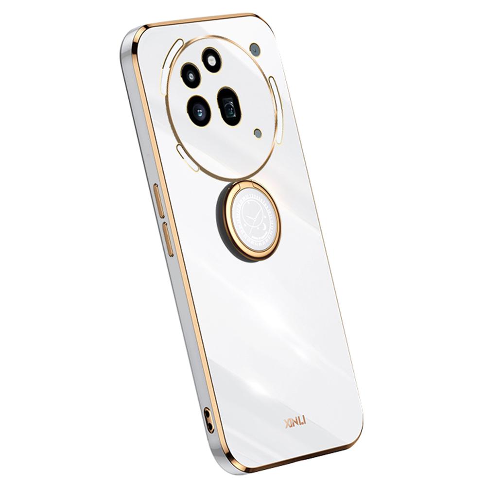 XINLI For Nothing Phone (3a) Pro Case Ring Kickstand Electroplating TPU Phone Cover