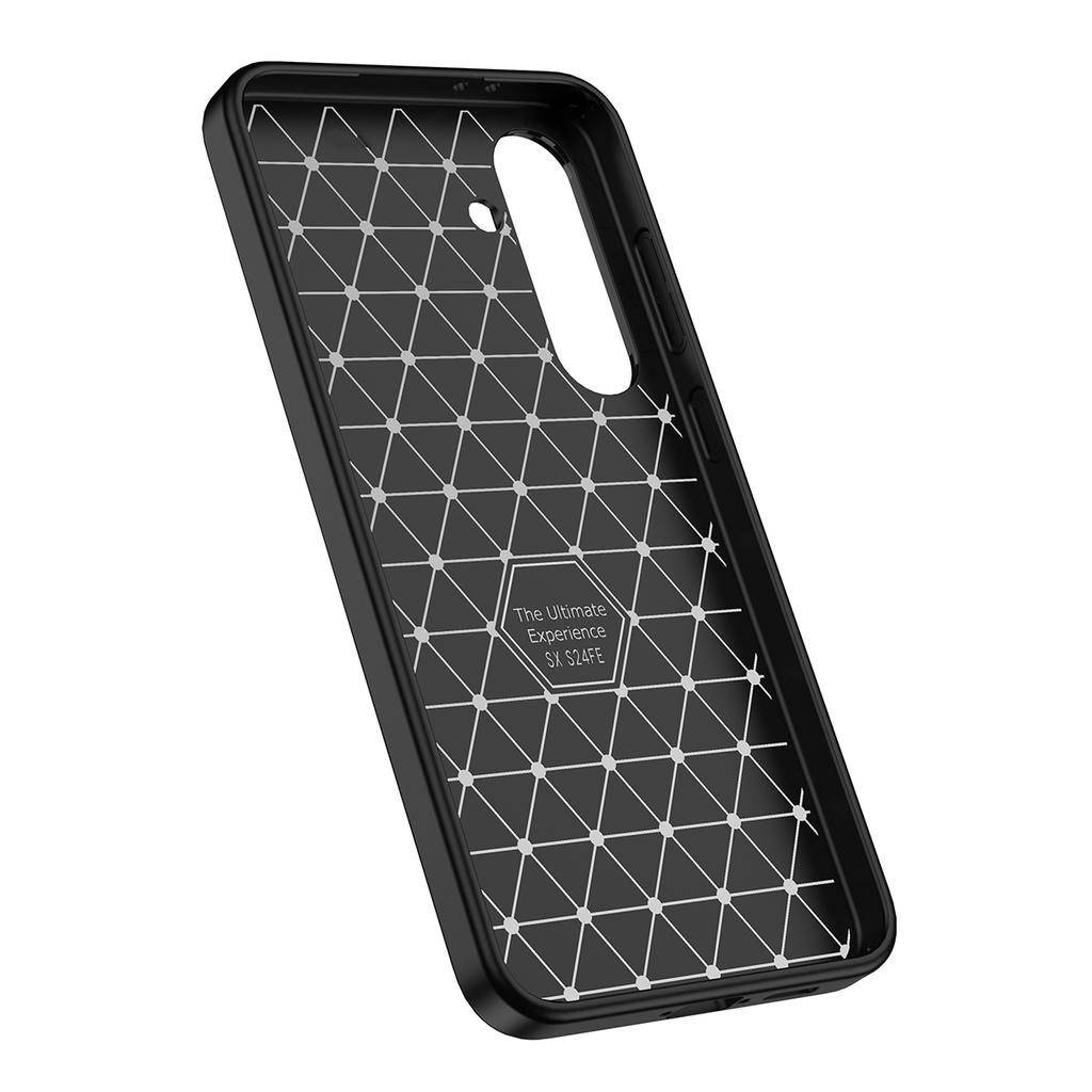 For Samsung Galaxy S24 FE Case Litchi Texture TPU Flexible Phone Cover