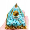 Pyramid Orgonite + Led Lamp Base 5Cm Crystal Stones Amulet 5Cm Hx11