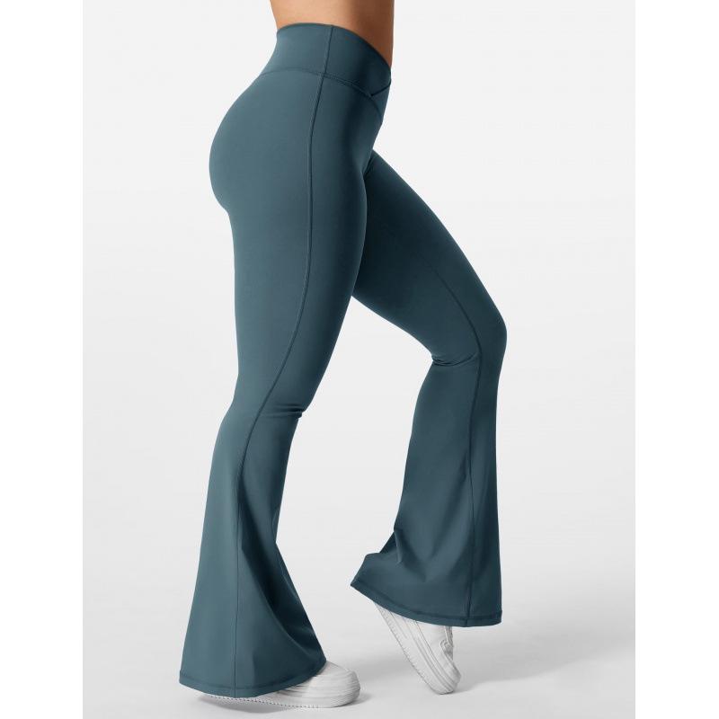 Europäisch-Amerikanische Nylon-Kreuzbund-Schlag-Yogahose für Damen
