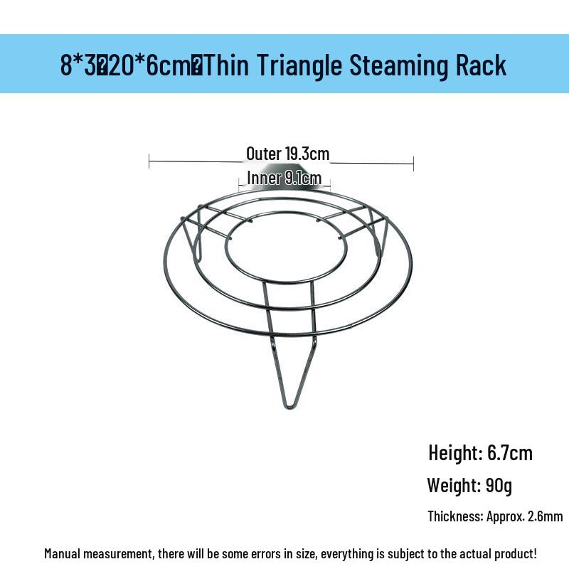 Grătar de gătit la abur nemagnetic din oțel inoxidabil de 15-25 cm pentru legume