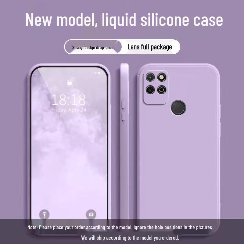 Huawei Smart Selection NZONES7 Liquid Silicone Protective Phone Case - Full Coverage, Drop Protection, Skin-Friendly, Solid Color.