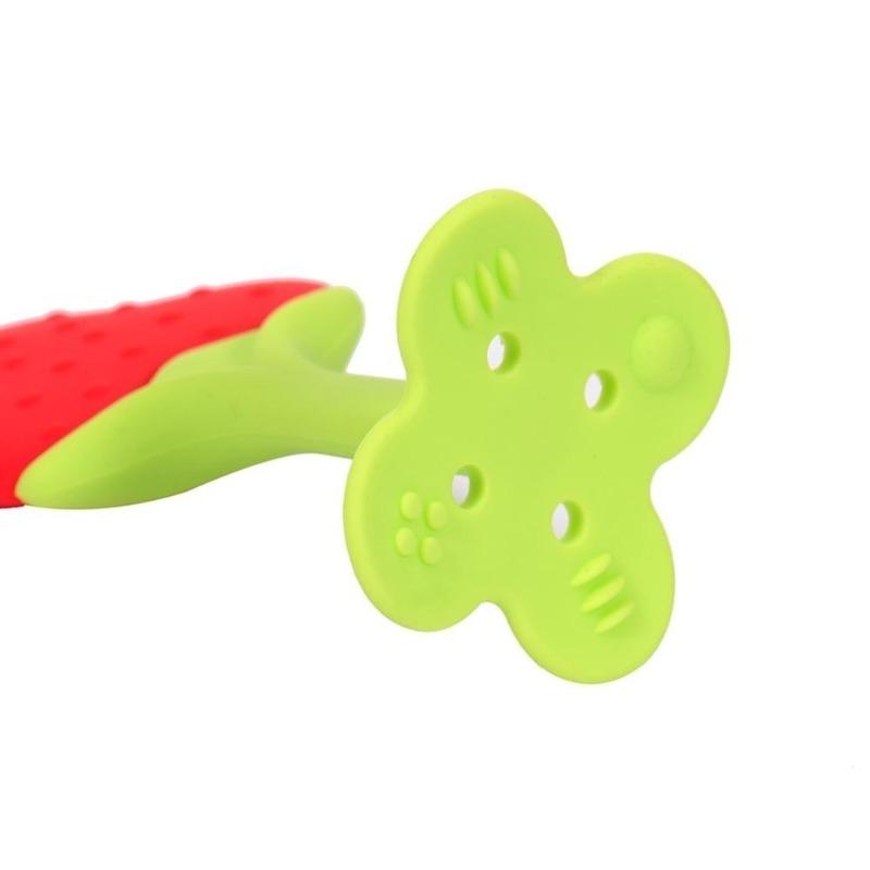 Safety Fruit Shape Baby Teether Baby Teething Toy Food Grade Silicone Teether Baby Oral Hygiene