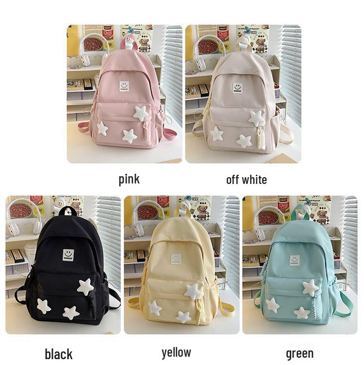 Mochila Grande Capacidade Estilo Japonês 2025 para Meninas - Perfeita para Alunos do Ensino Fundamental II e Médio