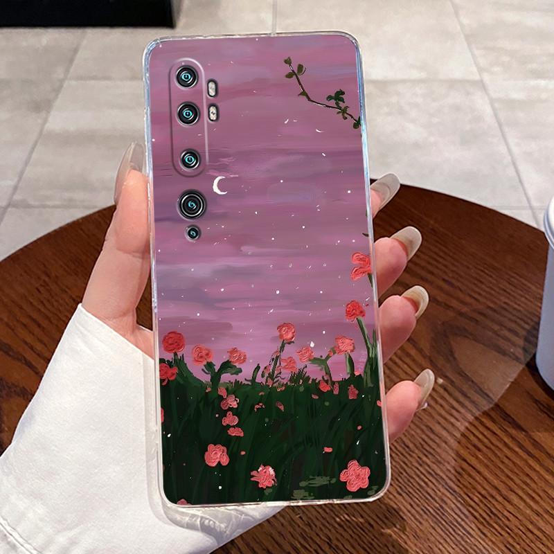Jelly Casing For Xiaomi Mi cc9 Pro/Mi Note 10/Mi Note 10 Pro Clear Silicone Soft TPU Back Cover Cute Cat Rabbit Protective Case