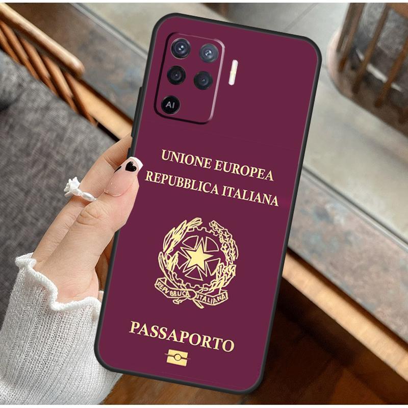 Italy Flag Phone Case For Oppo A16 A76 A78 A96 A58 A18 A38 A98 A17 A77 A80 A40 A60 A74 A94 A54 A15 A57S