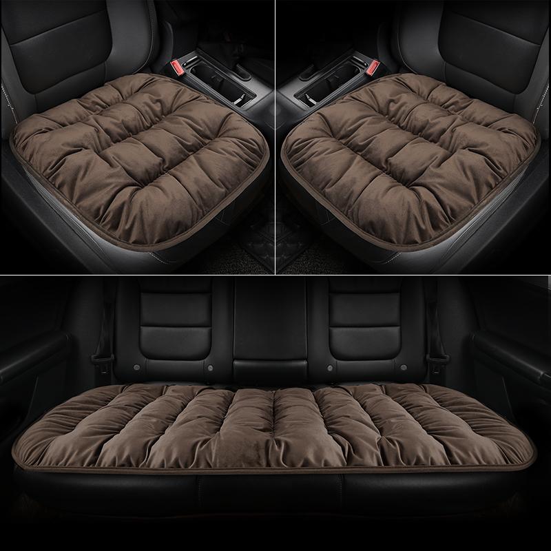 Car Seat Cushion Seat Cover General Front Rear Full Set Down Feather Breathable Protector Mat Pad Auto Accessories for Most Cars