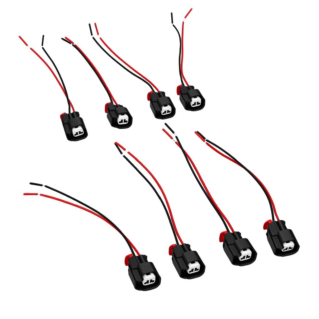 8pcs ABS Wheel Speed Sensor Connector Pigtail Kit 68065018AA Heatproof ABS Sensor Plug Wiring Harness