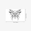 Dark Tribe Butterfly Tattoo Sticker, Waterproof And Long-Lasting, Women'S Thigh Advanced Sense Simulation Tattoo