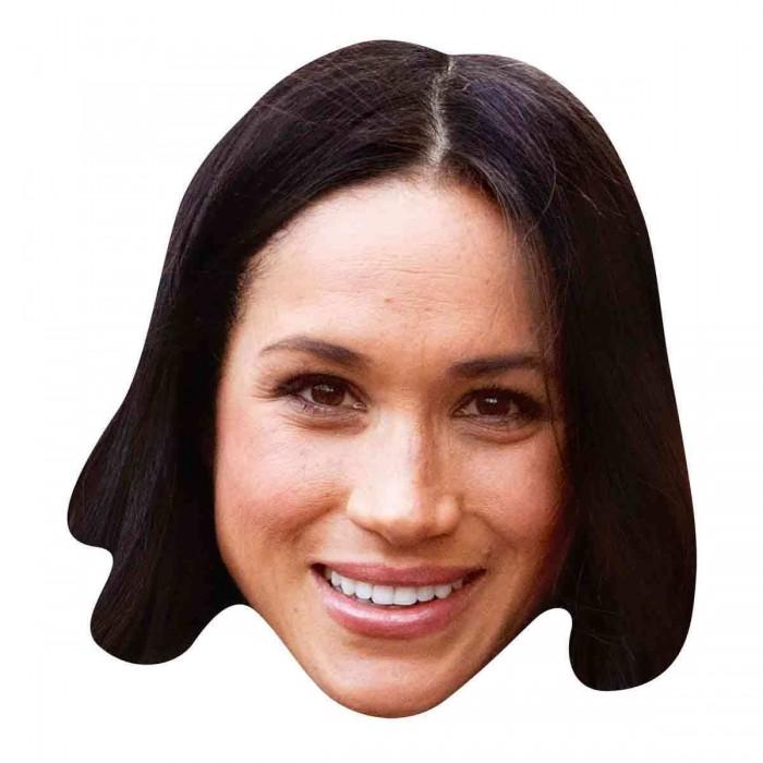 Máscara facial Meghan Markle da família real One Size preto