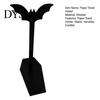 Matte Black Metal Tissue Stand Bat-shaped Paper Towel Holder, Gothic Bat Holder Vertical Stand, for Kitchen And Bathroom Countertop Decorative