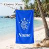 Rangers fc Strandlaken met Gepersonaliseerde Naam Zacht Handdoek voor Zwemmen Strand Reizen
