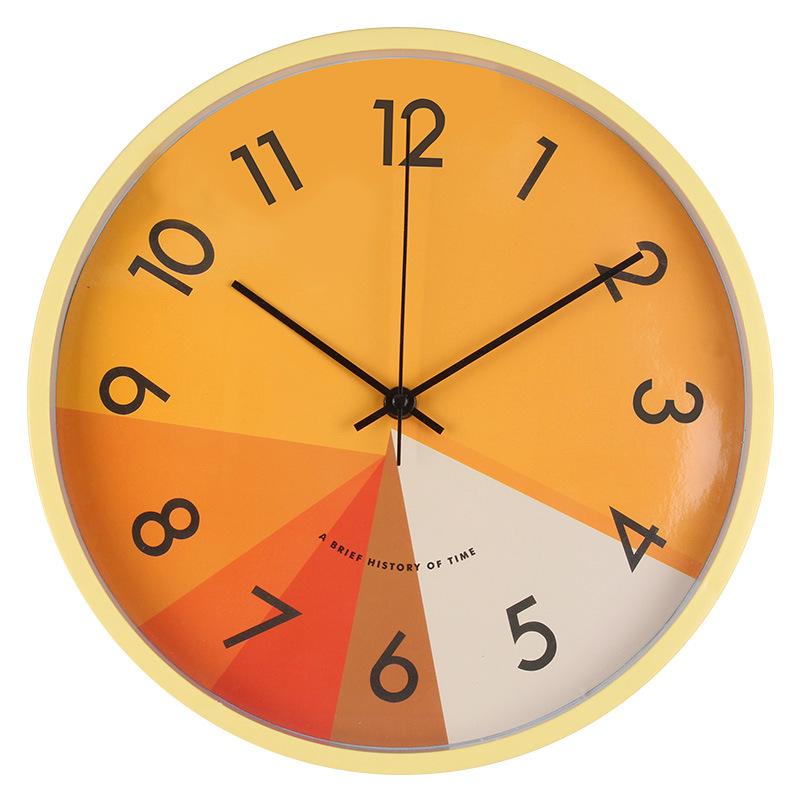 

Настенные часы для гостиной, бесшумные, креативные, для домашнего декора, простые часы с подвесным кронштейном 30CM 12 inch [style] 5