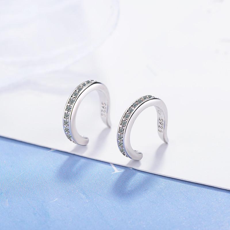Lady Fashion Silver 925 Girls Earrings Accessories Female New Arrival Gold Crystal Earrings for Women Accessories