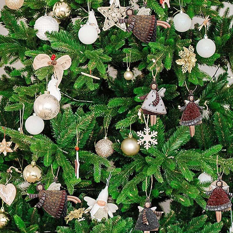 WTEMPO Christmas Dancing Angel Decor Doll Pendants Christmas Tree Hanging Ornaments Indoor & Outdoor Holiday Decoration Christmas Party Decoration