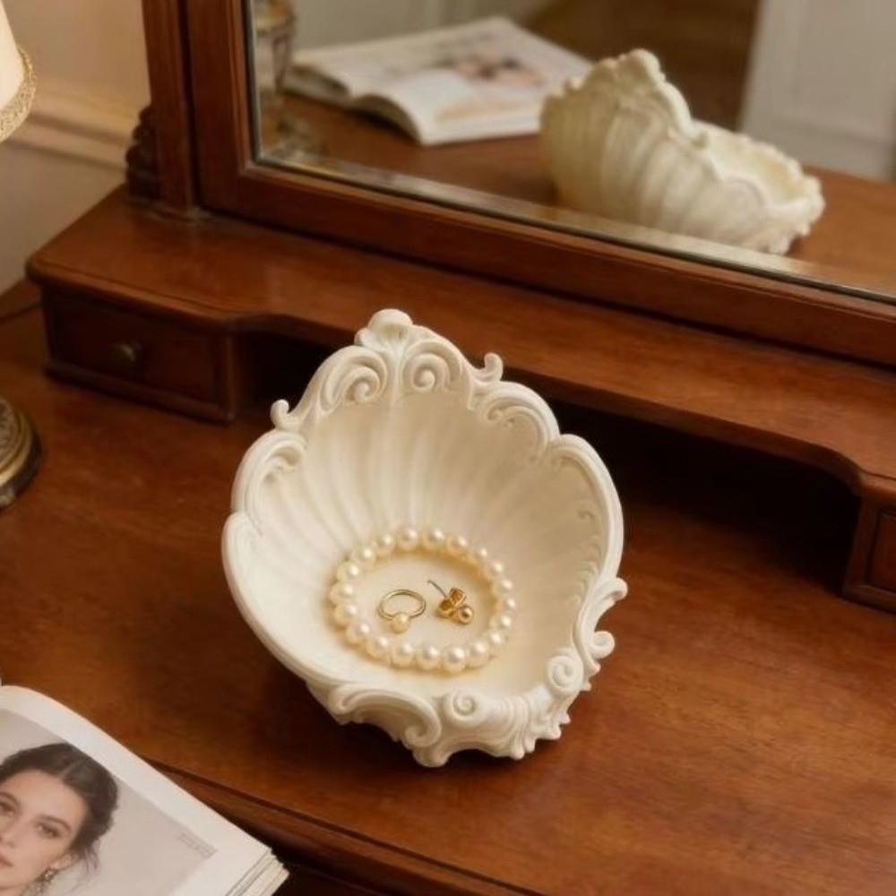 Minimalist 3D Printing Shell Jewelry Tray Creative INS Jewelry Storage Holder Elegant Simple Mini Key Tray Desktop Ornaments
